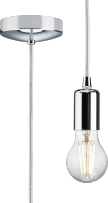 K/Bridge 1.8m E27 Contemporary Pendant Set - Polished Chrome