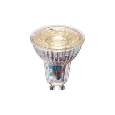 Saxby GU10 GLASS LED 6W | 470LM | 78LM/W | 3000K | 38 Beam Angle - Dimmable
