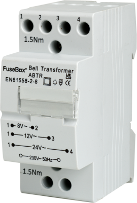 FuseBox Bell Transformer 1A 8V 230V