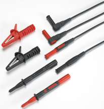 Kewtech 2-wire Test lead set with 4mm connectors, Red & Black