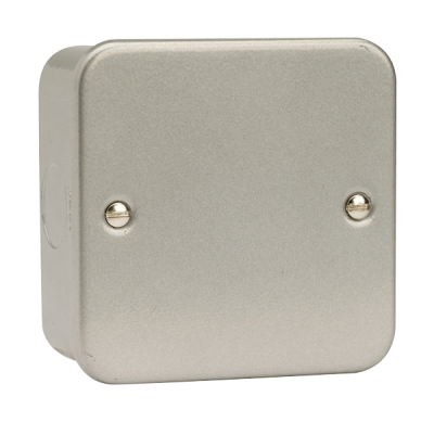 Click 1 Gang Blank Plate Metal Clad
