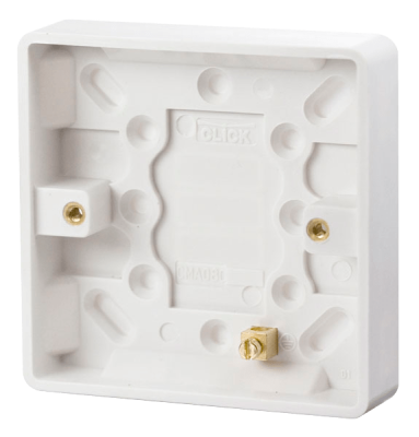 Click Mode Pattress 1Gang 16mm White