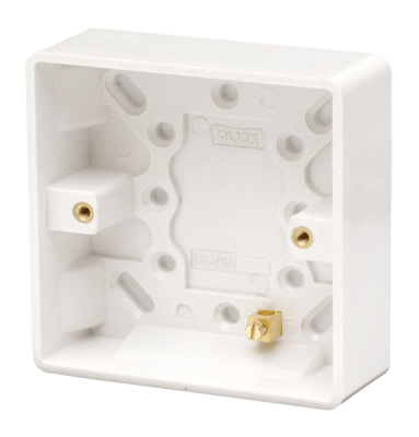 Click Mode Pattress 1Gang 25mm White