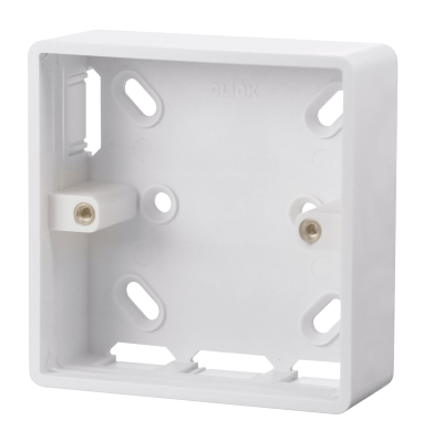 Click Mode 1 Gang 29mm Deep PVC Pattress Box - Trunking