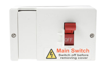 Click 80A Fused Main Switch (80A HRC Fuse Fitted) - Lockable
