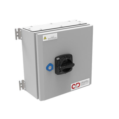 C&D Change Over Switch 100A 4P Sheet Steel Grey IP65