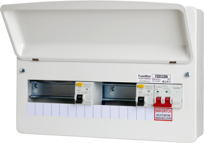 FuseBox F2011DA Con/Unt 11 Way 2x80A