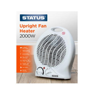 ECD 2kw Upright Portable Fan Heater