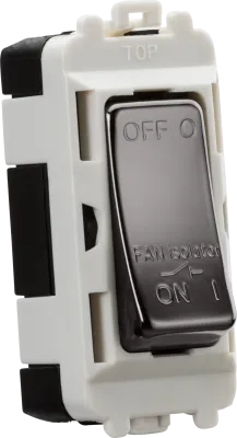 K/Bridge 10A Fan Isolator Module - black nickel