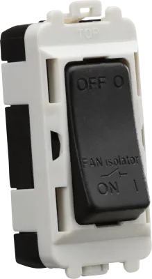 K/Bridge 10A Fan Isolator Module - Matt Black
