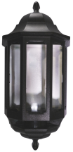 ASD Half Lantern 60W IP44 Black