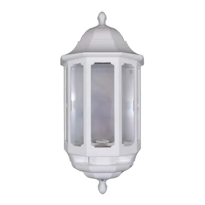 ASD Half Lantern c/w PIR 60W IP44 White
