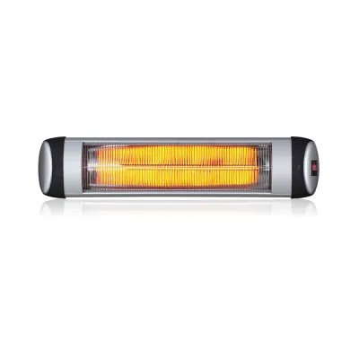 Ener-J 3000W IP34 Infrared Patio Heater - Wall Mounted Electric Heater With Quartz Tube, 3 Heat Settings, LED Display