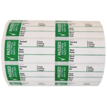 Ind Signs IS49250R Pass Test Label Pk250