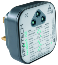 Kewtech Socket Tester with audible tone & LED