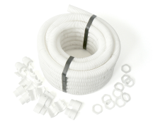 Termtech 10m White Conduit & 10 Split Glands Contractor Pack M25