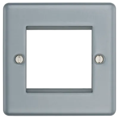 BG METAL CLAD Euro Plate 2 module