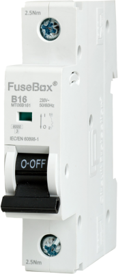 FuseBox MT06B161 MCB SP Type B 16A 6kA