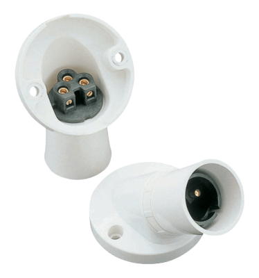 Click Batten Lampholder Angled BC