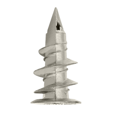 Unicrimp METAL SELF DRIVE PLASTERBOARD PLUGS WITH 8 X 35MM POZI PANHEAD SCREWS (PK100)