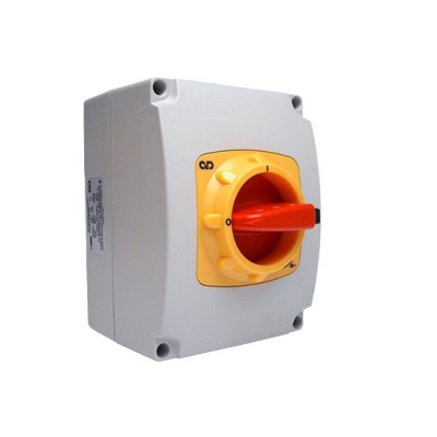 C&D Rotary Isolator 25a 2P Plastic Grey IP66