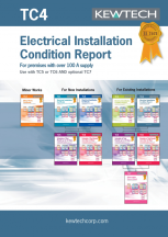 Kewtech Electrical Installation Condition Report for up to 100A supply 40 pages
