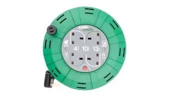 Tower 4 Socket 10 Metre 13 Amp Cable Reel Cassette