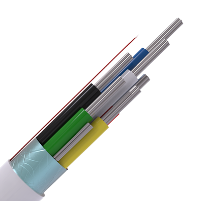 CQR Intruder Alarm Cable | 6 Multi Core | TYPE 2 | Eca | PVC | White | Screened | 100m