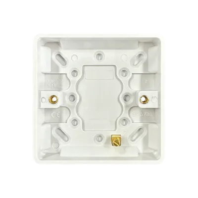 Thrion Back Box 1 Gang 16mm White