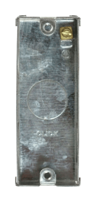 Click 1 Gang 25mm Deep Architrave Galvanised Steel K.O. Box (Deco® Range Only)