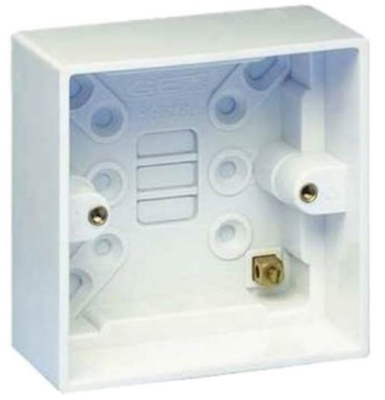 Hager WMPB1/28 Pattress 1 Gang 28mm