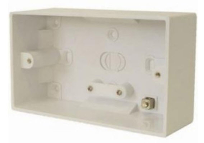 Hager Sollysta 2 Gang 46mm Pattress