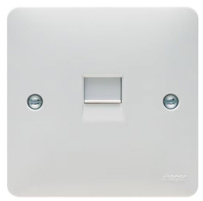 Hager Sollysta 1 Gang RJ45 Socket
