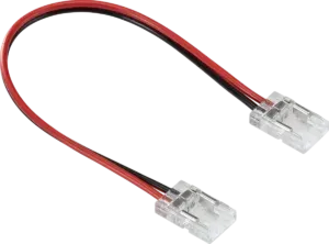 Arc LED 2 Pin 10mm COB Strip to Wire to Strip Connector (Clear)