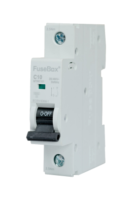 FuseBox 10A MCB SP Type C 6kA
