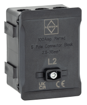 Lewden DT1005BK Distribution Terminal 5 Way Black