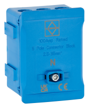 Lewden DT1005BL Distribution Termina 5 Way Blue