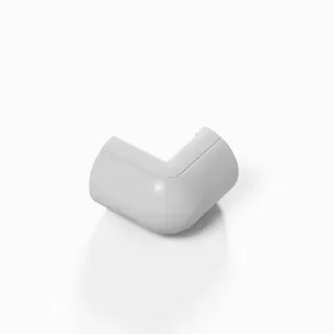 DLine 20x10mm Clip-Over External Bend White