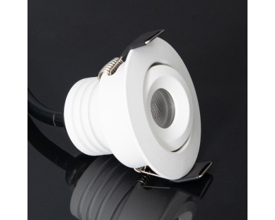 KSR Mimas Mini LED 3W 3000K Tilt Downlight IP65 White