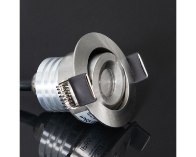 KSR Mimas Mini LED 3W 3000K Tilt Downlight IP65 Stainless Steel