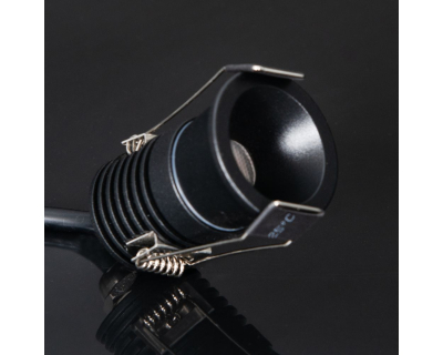 KSR Mimas Mini LED 3W 3000K Baffle Downlight IP65 Black