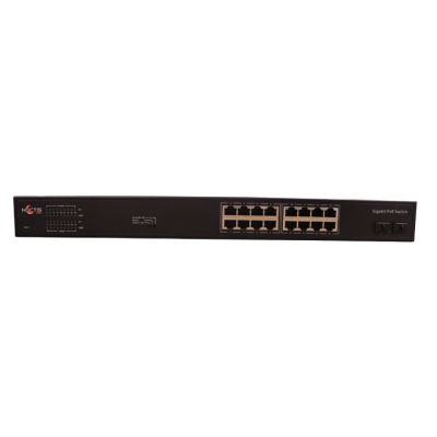 Noctis Pro 16 Port Gigabit PoE Switch 2x Uplinks 300W
