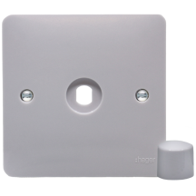 Hager Sollysta 1 Gang Rotary Dimmer Switch Plate Kit
